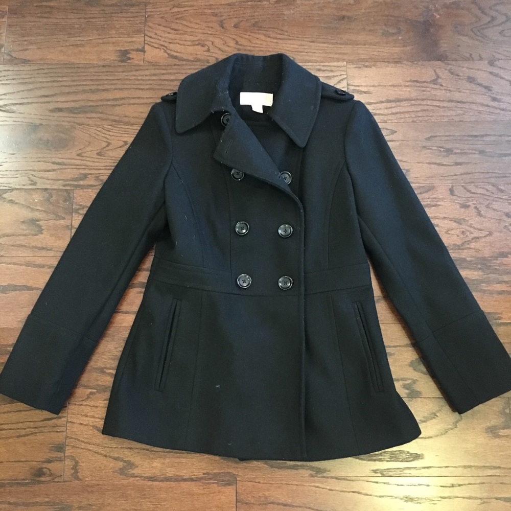 Beautiful Michael Kors black pea coat